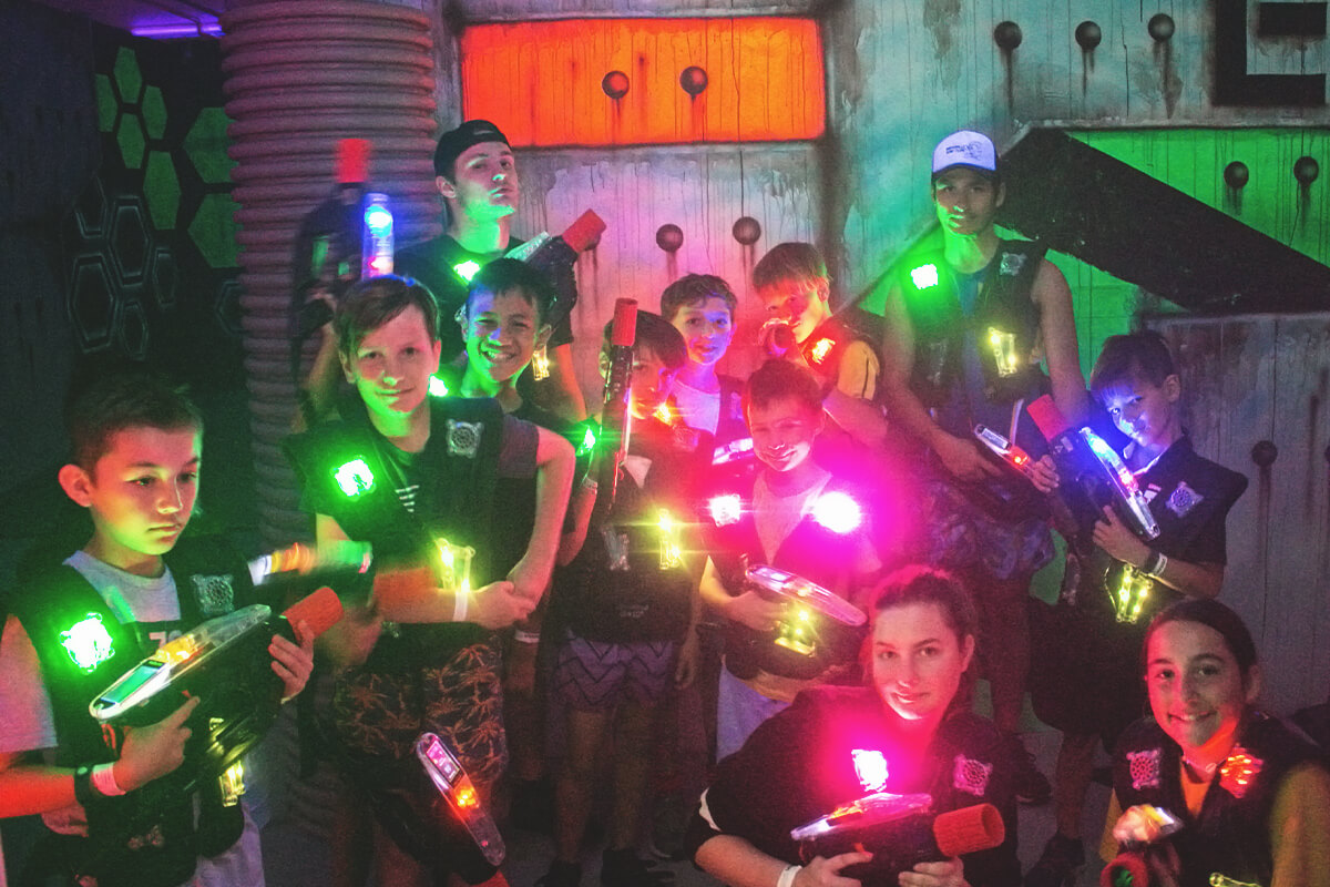 Kids can take on the ultimate school holiday challenge in our multi level laser tag arena at Urban Xtreme.