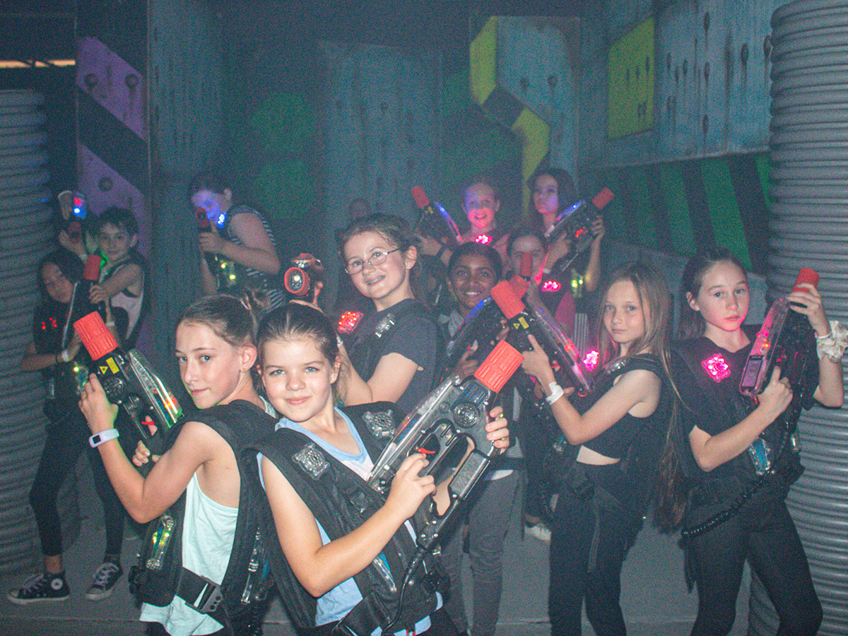 Laser Tag Group Girls