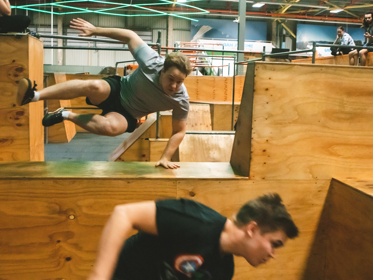 Experience the fast-paced action of Ultimate Tag at Urban Xtreme in Brisbane.